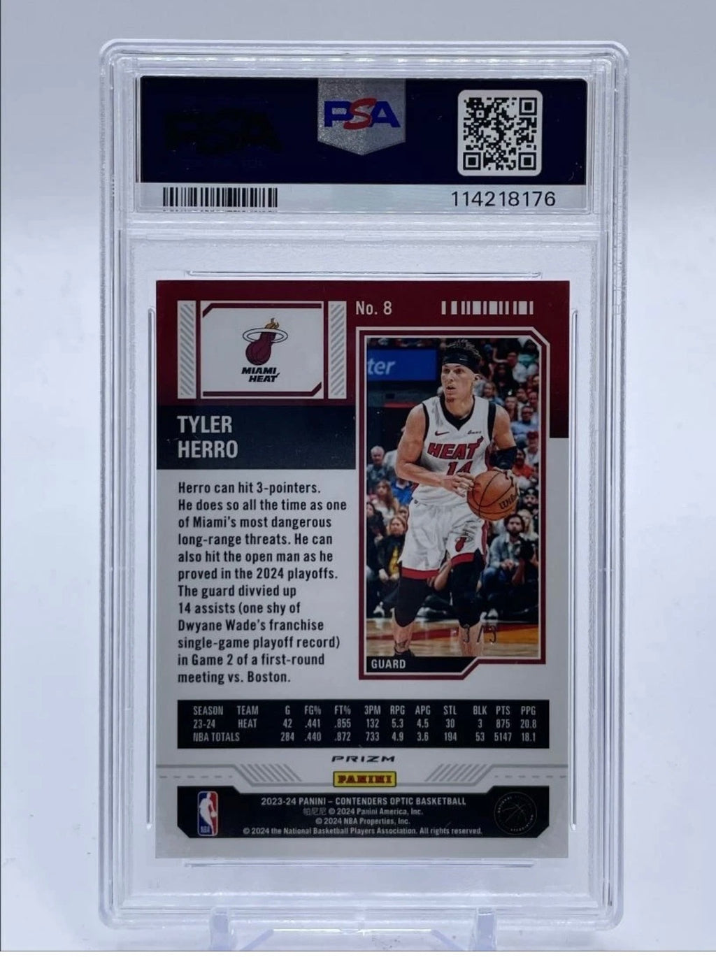 Tyler Herro black FOTL 3/3 contenders optic