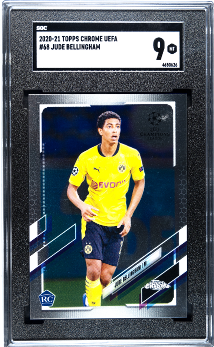 2020 Topps Chrome Uefa Jude Bellingham #68 SGC 9